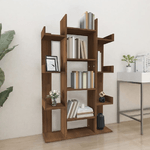 Libreria Rovere Marrone 86x25,5x140 cm in Legno Ingegnerizzato