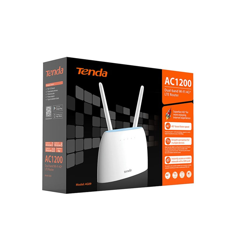 Tenda-4G09-router-wireless-Gigabit-Ethernet-Dual-band--2.4-GHz-5-GHz--4G-Bianco