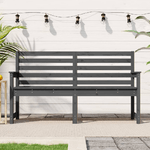 vidaXL Panca da Giardino Grigia 159,5x48x91,5cm Legno Massello di Pino