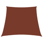 Parasole a Vela in Tela Oxford a Trapezio 3/5x4 m Terracotta