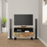 vidaXL Mobile Porta TV 70x33x46cm in Legno Massello di Recupero