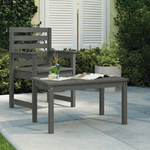 vidaXL Tavolo da Giardino Grigio 82,5x50,5x45 cm Legno Massello Pino