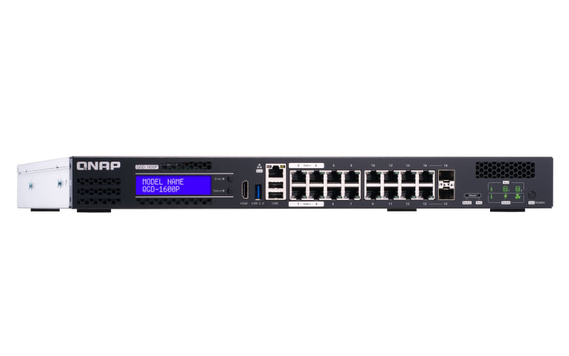 QNAP-QGD-1600P-Gestito-Gigabit-Ethernet--10-100-1000--Supporto-Power-over-Ethernet--PoE--1U-Nero-Grigio