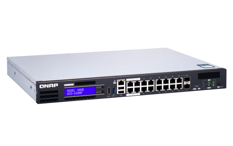 QNAP-QGD-1600P-Gestito-Gigabit-Ethernet--10-100-1000--Supporto-Power-over-Ethernet--PoE--1U-Nero-Grigio