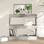 vidaXL Libreria/Divisorio Grigio Cemento 80x30x72 cm