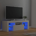 vidaXL Mobile Porta TV con Luci LED Bianco 120x35x40 cm