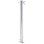 vidaXL Colonna d'Acqua da Giardino 100 cm Acciaio Inox Rotonda