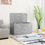 vidaXL Baule Grigio Cemento 84x42x46 cm in Truciolato