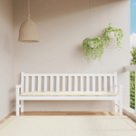 vidaXL Cuscino per Panca Giardino Crema 200x50x7 cm in Tessuto Oxford