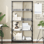 vidaXL Libreria Grigio Sonoma 78,5x33x153 cm in Legno ingegnerizzato