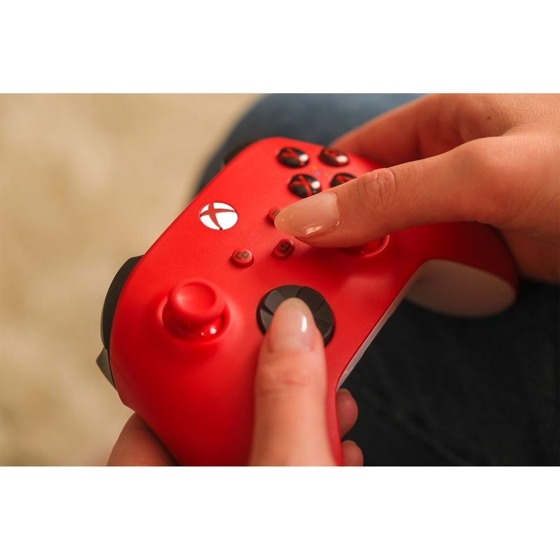 Microsoft-Pulse-Red-Rosso-Bluetooth-USB-Gamepad-Analogico-Digitale-Xbox-Xbox-One-Xbox-Series-S-Xbox-Series-X