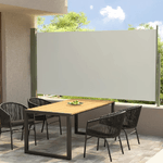 vidaXL Tenda Laterale Retrattile per Patio 160x300 cm Crema