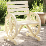 vidaXL Sedia da Giardino 58x58x78,5 cm in Legno Massello di Abete