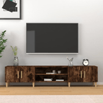 vidaXL Mobile TV Rovere Fumo 180x31,5x40 cm in Legno ingegnerizzato