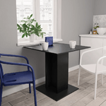 vidaXL Tavolo da Pranzo Nero 80x80x75 cm in Legno ingegnerizzato