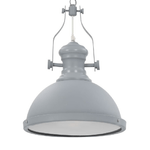 vidaXL Lampadario Grigio Rotondo E27