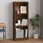 vidaXL Libreria 3 Ripiani Rovere Marrone 40x24x109cm Legno ingegnerizzato