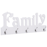 vidaXL Appendiabiti a Muro FAMILY 74x29,5 cm