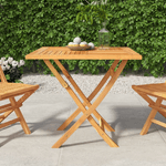 vidaXL Tavolo da Giardino Pieghevole 85x85x76cm Legno Massello di Teak