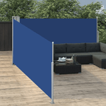 vidaXL Tenda da Sole Laterale Retrattile Blu 100x1000 cm