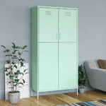 vidaXL Armadio Menta 90x50x180 cm in Acciaio