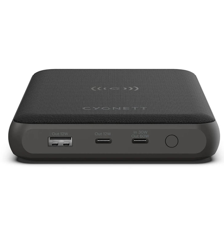 Cygnett-ChargeUp-Edge---batteria-portatile-Polimeri-di-litio--LiPo--27000-mAh-Carica-wireless-Nero