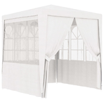 Gazebo Professionale con Pareti 2x2 m Bianco 90 g/m²