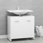 vidaXL Armadio da Bagno Bianco 60x33x61 cm in Legno ingegnerizzato