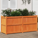 vidaXL Fioriera Giardino Marrone Cera 150x50x70 cm Legno Massello Pino