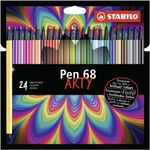 STABILO Pen 68 ARTY marcatore Medio Multicolore 24 pz