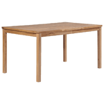 vidaXL Tavolo da Giardino 150x90x77 cm in Legno Massello di Teak