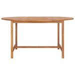 vidaXL Tavolo da Giardino 150x76 cm in Massello di Teak