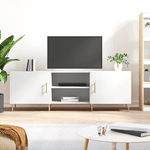 vidaXL Mobile Porta TV Bianco 150x30x50 cm in Legno ingegnerizzato