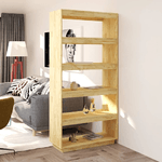 vidaXL Libreria/Divisorio 80x35x167 cm in Legno Massello di Pino