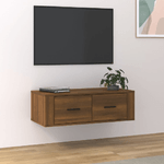 vidaXL Mobile TV Pensile Rovere Marrone 80x36x25 cm Legno ingegnerizzato