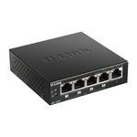 D-Link DGS-1005P/E switch di rete Non gestito Gigabit Ethernet (10/100/1000) Supporto Power over Ethernet (PoE) Nero