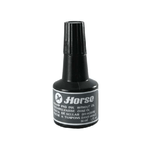 Flacone di inchiostro Horse per tampone da 30 ml - Senza olio - Colore Nero