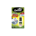 Adesivo Istantaneo Cegasa Power Glue con Pennello - Colla Forte - Punta Pennello - 5gr - Colore Trasparente