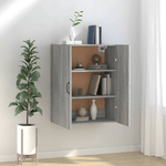 Mobile Pensile Grigio Sonoma 69,5x34x90 cm Legno ingegnerizzato