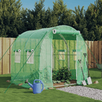 vidaXL Serra con Telaio in Acciaio Verde 4 m² 2x2x2 m