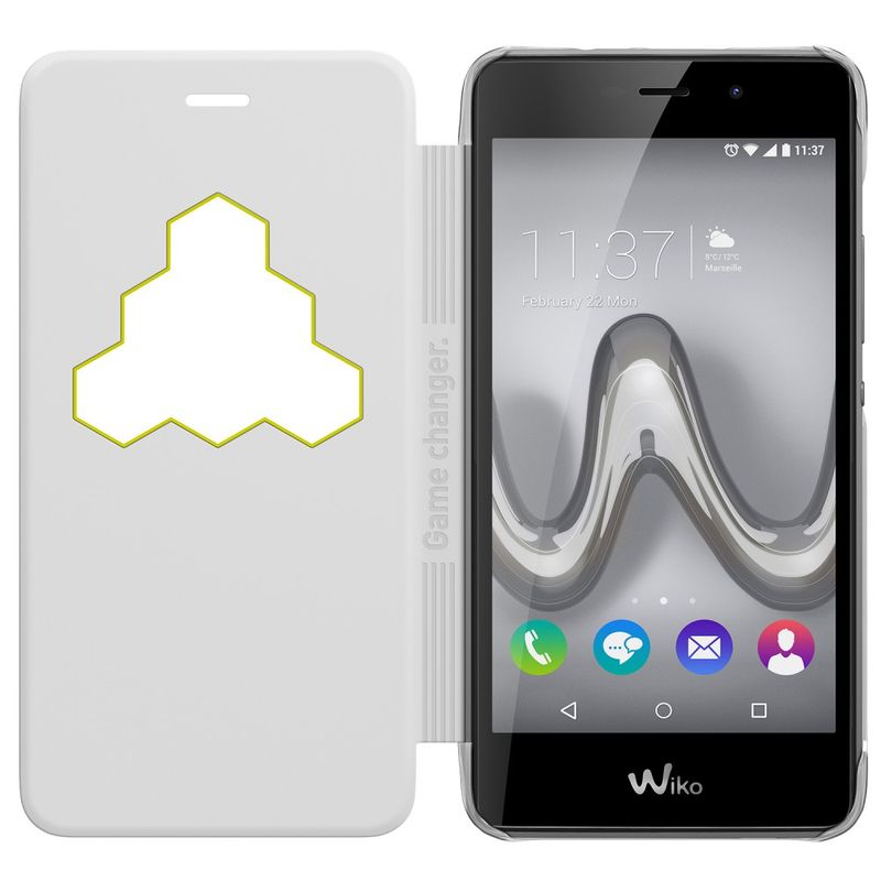 Wiko-WiCUBE-custodia-per-cellulare-Custodia-a-libro-Bianco