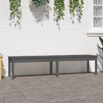 vidaXL Panca Giardino 2 Posti Grigia 203,5x44x45cm Legno Massello Pino