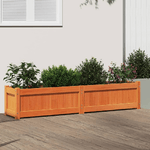 vidaXL Fioriera Giardino Marrone Cera 150x31x31 cm Legno Massello Pino