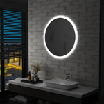 vidaXL Specchio a LED per Bagno 80 cm