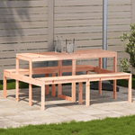 vidaXL Tavolo da Picnic 160x134x75 cm in Legno Massello di Douglas