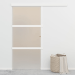 vidaXL Porta Scorrevole Fermi Vetro ESG e Alluminio Argento 90x205 cm