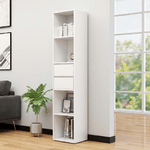 Libreria Bianca 36x30x171 cm in Legno Ingegnerizzato