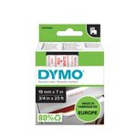 DYMO-D1---Standard-Etichette---Rosso-su-bianco---19mm-x-7m