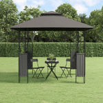 vidaXL Gazebo con Tetto Antracite 300x300x270 cm Acciaio