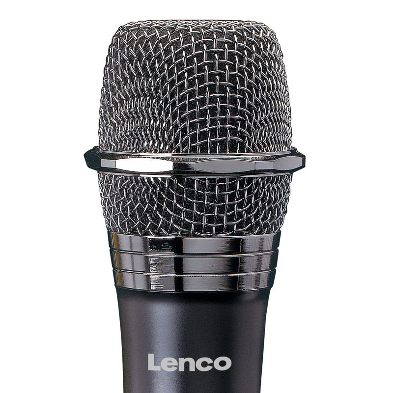 Lenco-MCW-011BK-microfono-Nero-Microfono-per-palco-spettacolo